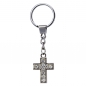 Preview: Schlüsselanhänger - Kreuz mit Strasssteinen