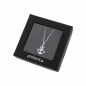 Preview: Halskette "Anker" - Rhodium mit Kristallen