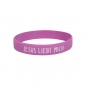 Preview: Silikon Armband "Jesus liebt mich"