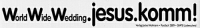 Aufkleber "WorldWideWedding www.Jesus.komm!"