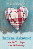 Faltkarte "Herzlichen Glückwunsch"