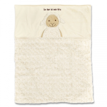 Kuscheldecke "Schaf" - Der Herr ist mein Hirte
