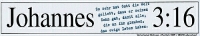 Aufkleber "Johannes 3 : 16"