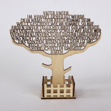 Text-Baum "Vater unser"