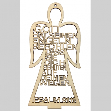 Text-Engel "Gott hat seinen Engeln befohlen"