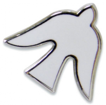 Metall-Anstecker "Taube" - auf Karte