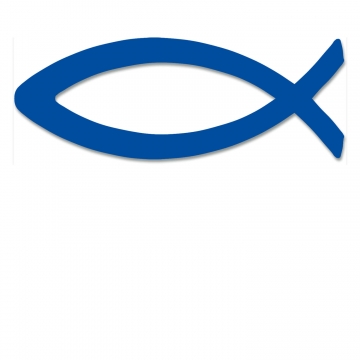 Aufkleber "Fische" - blau