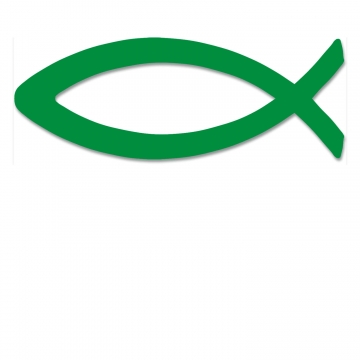 Aufkleber "Fische" - grün
