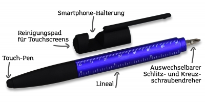 Preview: 7-Funktions-Stift „Tony“ - Bei Gott ist nichts unmöglich