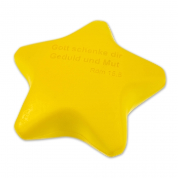 Antistress-Stern "Gott schenke dir Geduld und Mut"