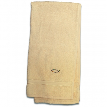 Handtuch "Regenbogen-Fisch " - beige