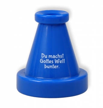 Fliegenauge "Du machst Gottes Welt bunter" - blau