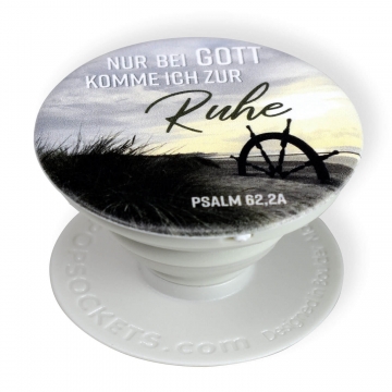 PopSockets® Handyhalter "Nur bei Gott komme ich zur Ruhe"