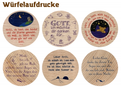 Preview: Gebetswürfel "Abendgebete"