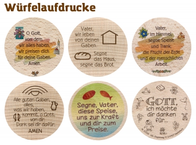 Preview: Gebetswürfel "Tischgebete"