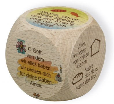 Gebetswürfel "Tischgebete"