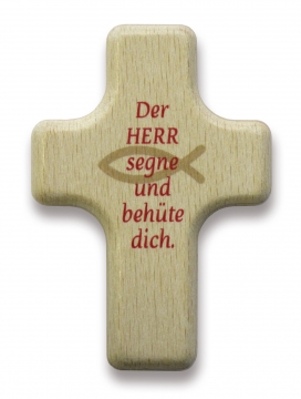 Handkreuz "Der Herr segne und behüte dich/Fisch"