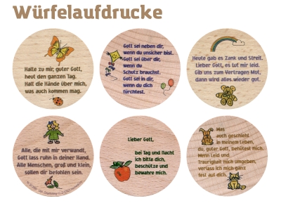 Preview: Gebetswürfel "Mutmachgebete"