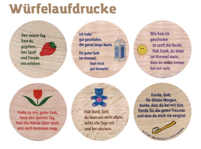 Preview: Gebetswürfel "Morgengebete"