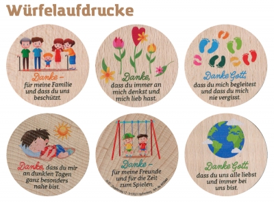 Preview: Gebetswürfel "Dankesgebete"