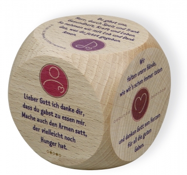 Gebetswürfel "Tischgebete"