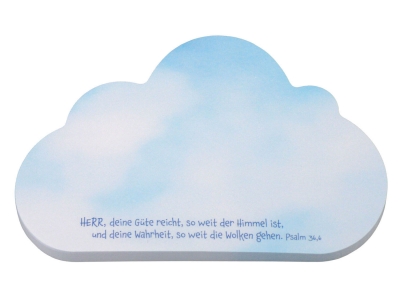 Haftnotizblock "Wolke"