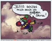 Aufkleber "Jesus schützt mich auch im größten Sturm"