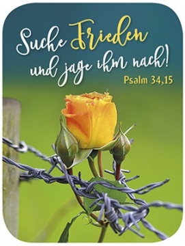 Mini-Reinigungs-Pad "Jahreslosung 2019: Suche Frieden ..."