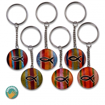 Schlüsselanhänger "Fisch" - Speckstein