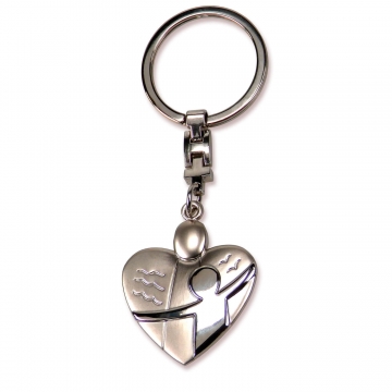 Schlüsselanhänger "Herz" - Metall