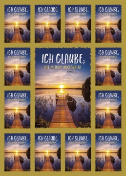 Postkartenserie "Ich glaube: hilf meinem Unglauben!" (4er Pack)