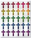 Aufkleber-Bogen "Kreuz"