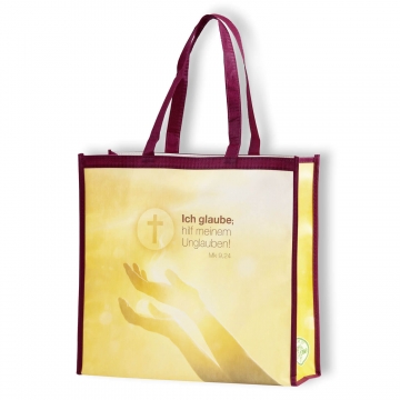 Einkaufstasche - Ich glaube; hilf meinem Unglauben! - Mk. 9,24