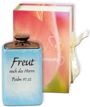 Teelichthalter "Freut euch des Herrn"