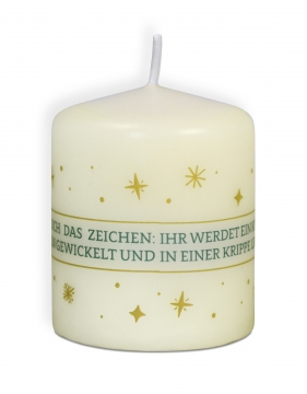 Weihnachtskerze - Krippe