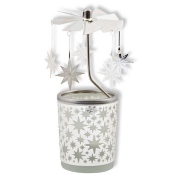 Glas-Windlicht "Sterne"