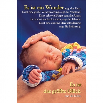 Faltkarte "Es ist ein Wunder"