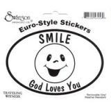 Aufkleber "Smile-God Loves You"