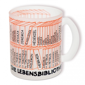 Glastasse "Bücher der Bibel"