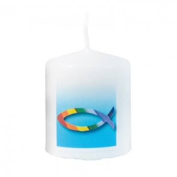 Kerze "Regenbogenfisch"