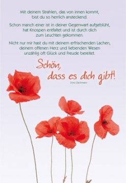 Faltkarte "Schön, dass es dicht gibt!