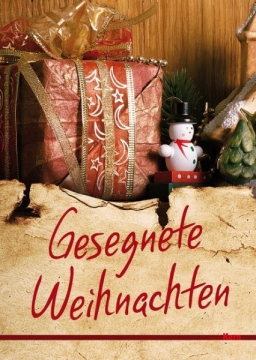 Aufstell-Karte "Gesegnete Weihnachten" - Kurt Scherer