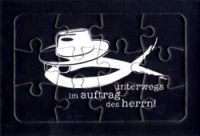 Puzzle-Postkarte "Unterwegs im Auftrag des Herrn"