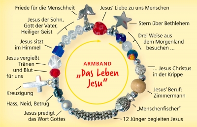 Preview: Armband "Das Leben Jesu " - Für Kinder