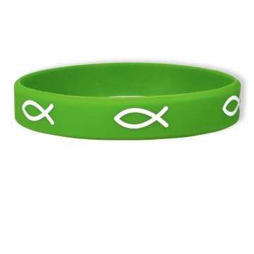 Bekenntnis-Armband "Fisch" - Grün