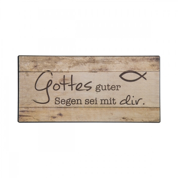 Metall-Schild "Gottes Guter Segen" - braun