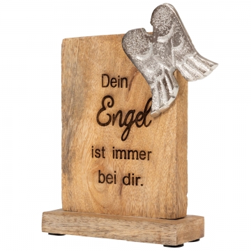 Holzstandbild "Dein Engel ist immer bei dir"