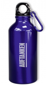 Aluminium-Trinkflasche "Auftanken"