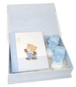 Geschenkset Baby "Made in Heaven" - hellblau