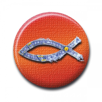 Ansteckbutton "Jeansfisch"